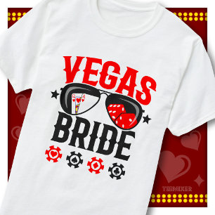 Vegas Braut Junggesellinnenabschied Casino Karten  T-Shirt