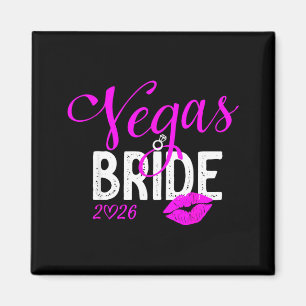 Vegas Braut Squad 2026 in Vegas geheiratet Magnet