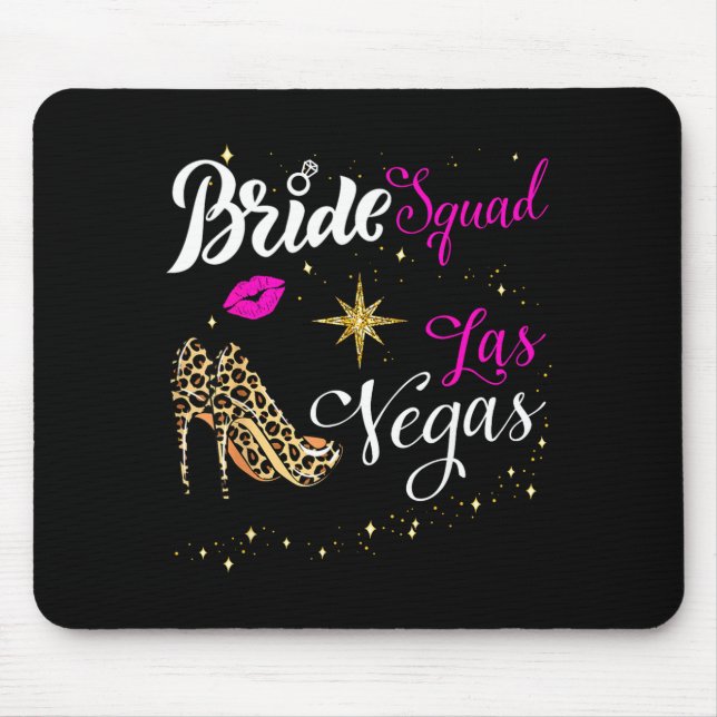 Vegas Braut Squad 2026 in Vegas geheiratet Mousepad (Vorne)