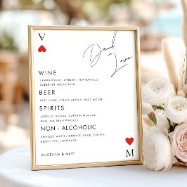 Vegas Casino Betrunken in der Liebe Hochzeit Bar u Poster