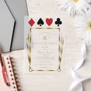 Vegas Casino Great Gatsby 40. Poker Geburtstag
