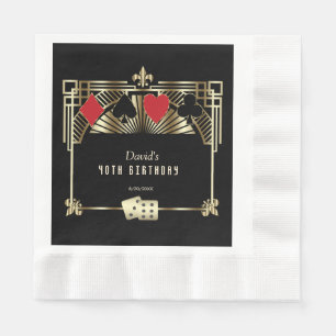 Vegas Casino Royale Great 40. Geburtstag Serviette