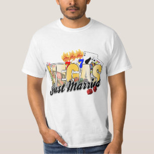 Vegas, der gerade verheiratetes Wedding ist T-Shirt