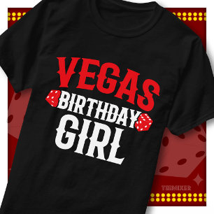Vegas Geburtstagsgirl Casino-Matching-Party-Squad T-Shirt