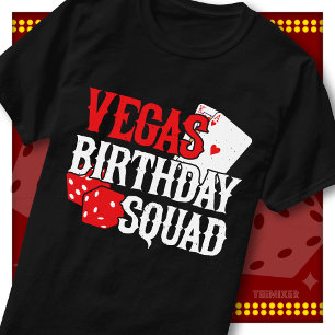 Vegas Geburtstagsgruppe Casino Party Matching Grup T-Shirt