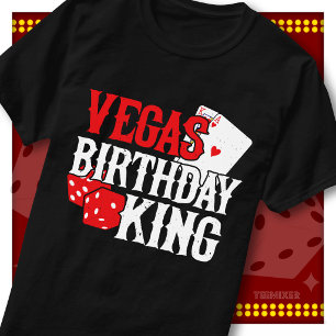 Vegas Geburtstagskönig Casino Party Gruppe Crew T-Shirt