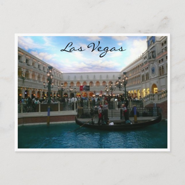 Vegas Gondala Postkarte (Vorderseite)