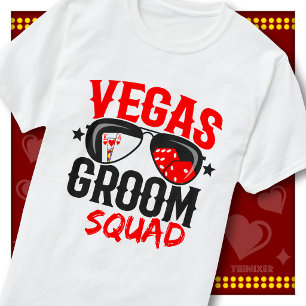 Vegas Groom Squad Junggesellenabschied Coole Casin T-Shirt
