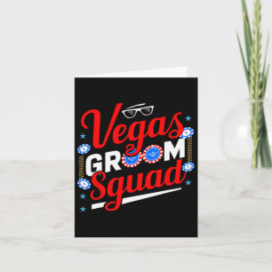 Vegas Groom Squad Vegas Bachelor Party Verheiratet Karte