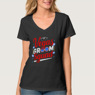 Vegas Groom Squad Vegas Bachelor Party Verheiratet T-Shirt