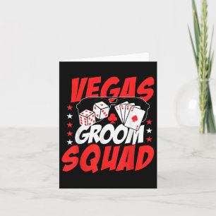 Vegas Groom Squad Wedding Bachelor Party Karte