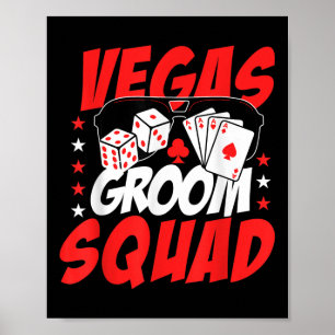 Vegas Groom Squad Wedding Bachelor Party Poster