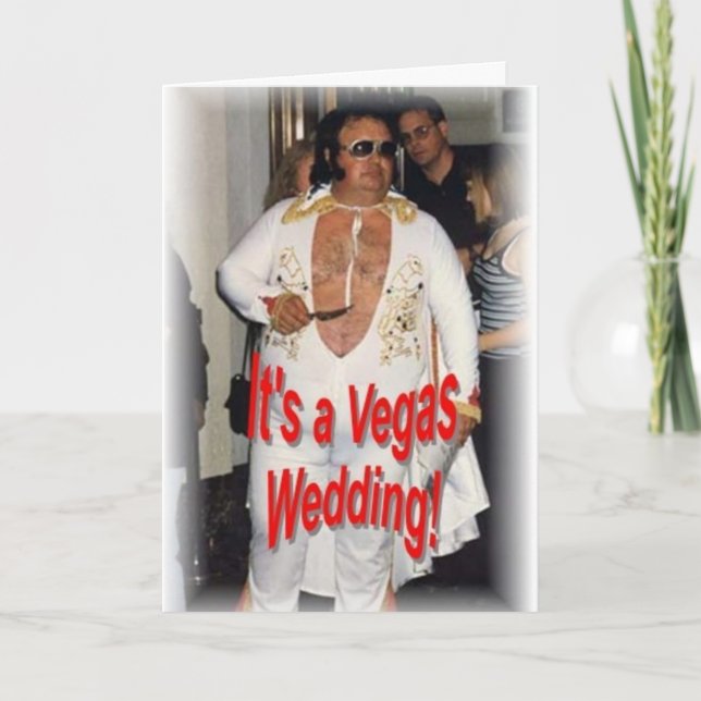 Vegas-Hochzeit Karte (Vorderseite)