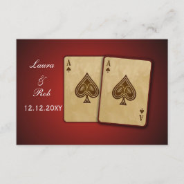 Vegas Hochzeit rsvp Standard 3,5 x 5
