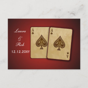 Vegas Hochzeit rsvp Standard 3,5 x 5