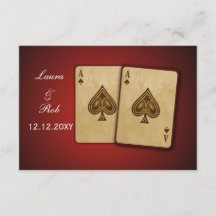 Vegas Hochzeit rsvp Standard 3,5 x 5