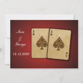 Vegas Hochzeit speichern Sie das Datum Ankündigung