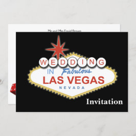 Vegas-Hochzeitseinladung Einladung