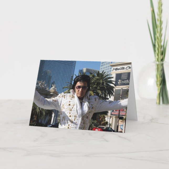 VEGAS IMPERSONATOR FUNNY VATER'S DAKING CARD KARTE (Vorderseite)