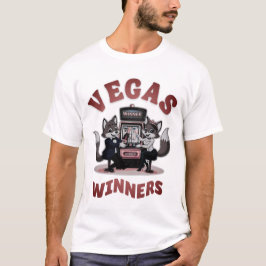 Vegas Jackpot Gewinner Cartoon Fox Valentine White T-Shirt