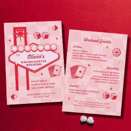 Vegas Junggeselinnen-Abschied Einladung