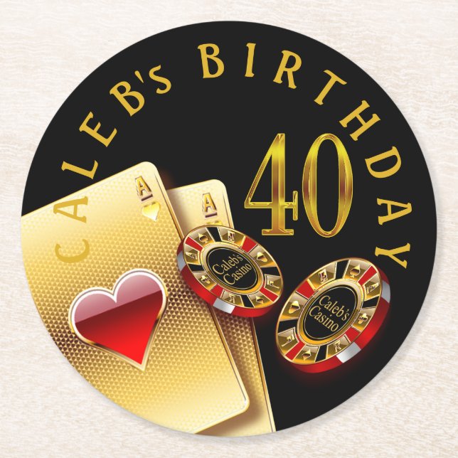 Vegas-Kasino-Chip FRAGEN, die MICH, SETZEN 2 IHRE Runder Pappuntersetzer (Vorderseite)