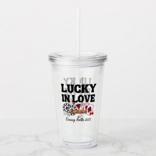 Vegas Lucky in Liebe Bachelorette Acryltrinkbecher
