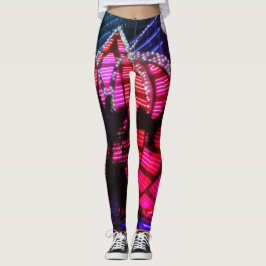 Vegas-Nacht beleuchtet Leggings