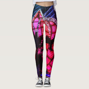 Vegas-Nacht beleuchtet Leggings