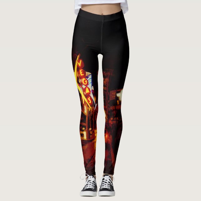 Vegas Nightlife - Las Vegas Nevada Leggings (Vorderseite)