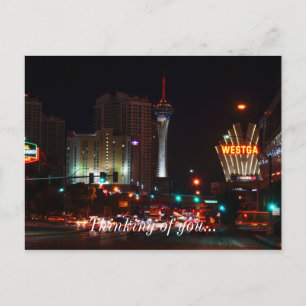 Vegas Paradise Road Postkarte