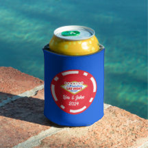 Vegas Poker Chip Verheiratet Can Cooler
