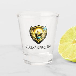 Vegas Reborn Gold Crest Schnapsglas