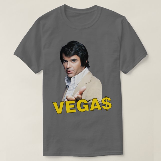 Vegas Robert Urich 70er Polizist anzeigen TShirt (Design vorne)