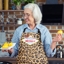 Vegas Sign Leopard Print Personalisiert