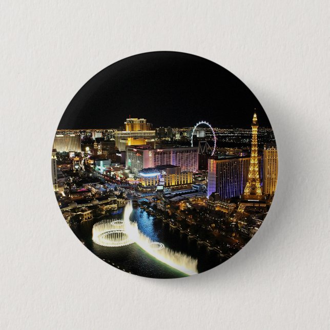 Vegas Skyline Button (Vorderseite)