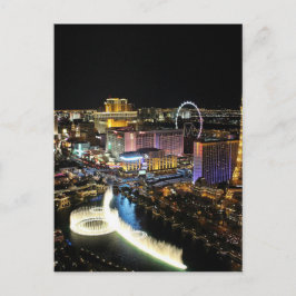 Vegas Skyline Postkarte