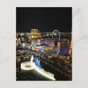 Vegas Skyline Postkarte