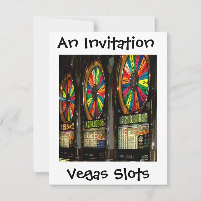 Vegas Slots Einladung (Vorderseite)