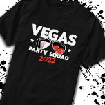 Vegas Squad Party 2022 - Vegas Trip 2022 T-Shirt<br><div class="desc">Matching group gift for a Vegas trip 2022 to party on the Las Vegas Strip. Great for a Vegas bachelor party, groom squad, Vegas bride, bachelorette party, wedding party, New Year's Eve or girls trip to Vegas for spring break 2022 or summer vacation! This funny Las Vegas 2022 squad group...</div>