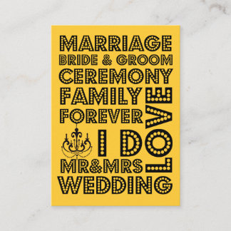 Vegas Style Wedding Invitation Card Einsteckkarten Begleitkarte