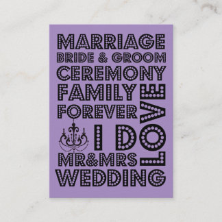 Vegas Style Wedding Invitation Card Einsteckkarten Begleitkarte