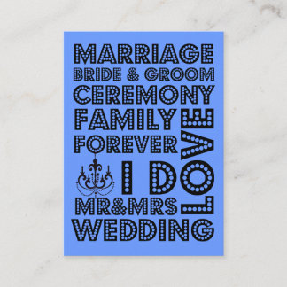 Vegas Style Wedding Invitation Card Einsteckkarten Begleitkarte
