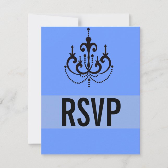 Vegas Style Wedding RSVP Cards oder Reply Cards Karte (Vorderseite)