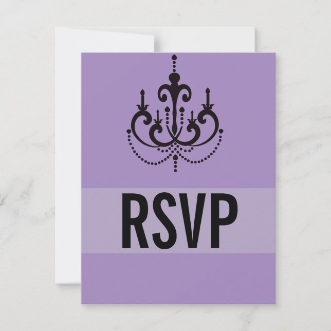 Vegas Style Wedding RSVP Cards oder Reply Cards Karte (Vorderseite)