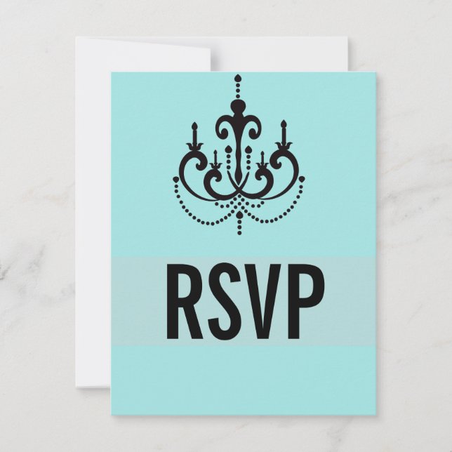 Vegas Style Wedding RSVP Cards oder Reply Cards Karte (Vorderseite)