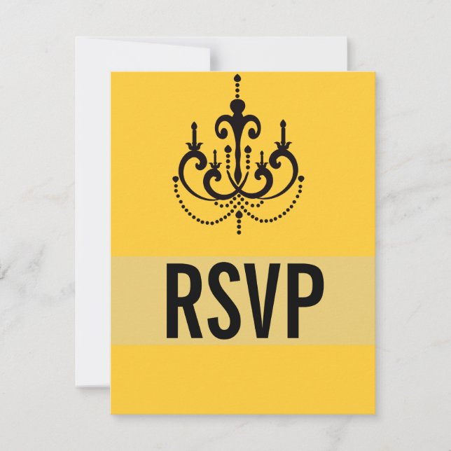 Vegas Style Wedding RSVP Cards oder Reply Cards Karte (Vorderseite)