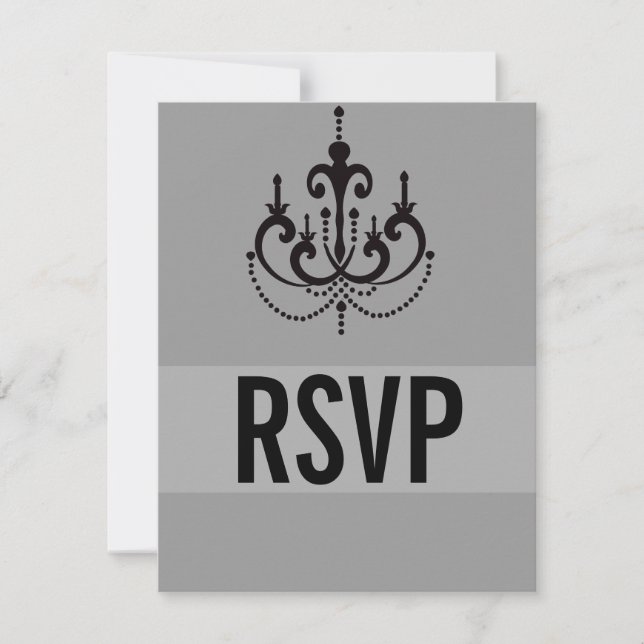 Vegas Style Wedding RSVP Cards oder Reply Cards Karte (Vorderseite)