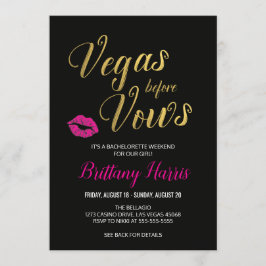 Vegas vor Vows Bachelorette Einladung