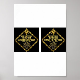 Vegas-Vorbereitungsraum Lustiges Poster